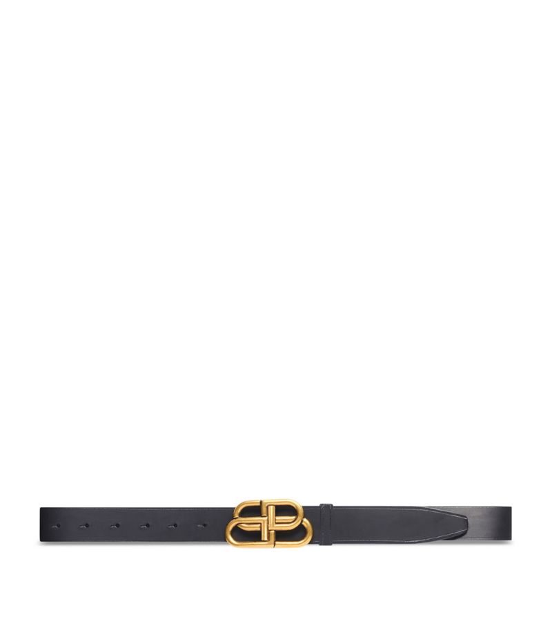 Balenciaga Balenciaga Leather Logo Belt