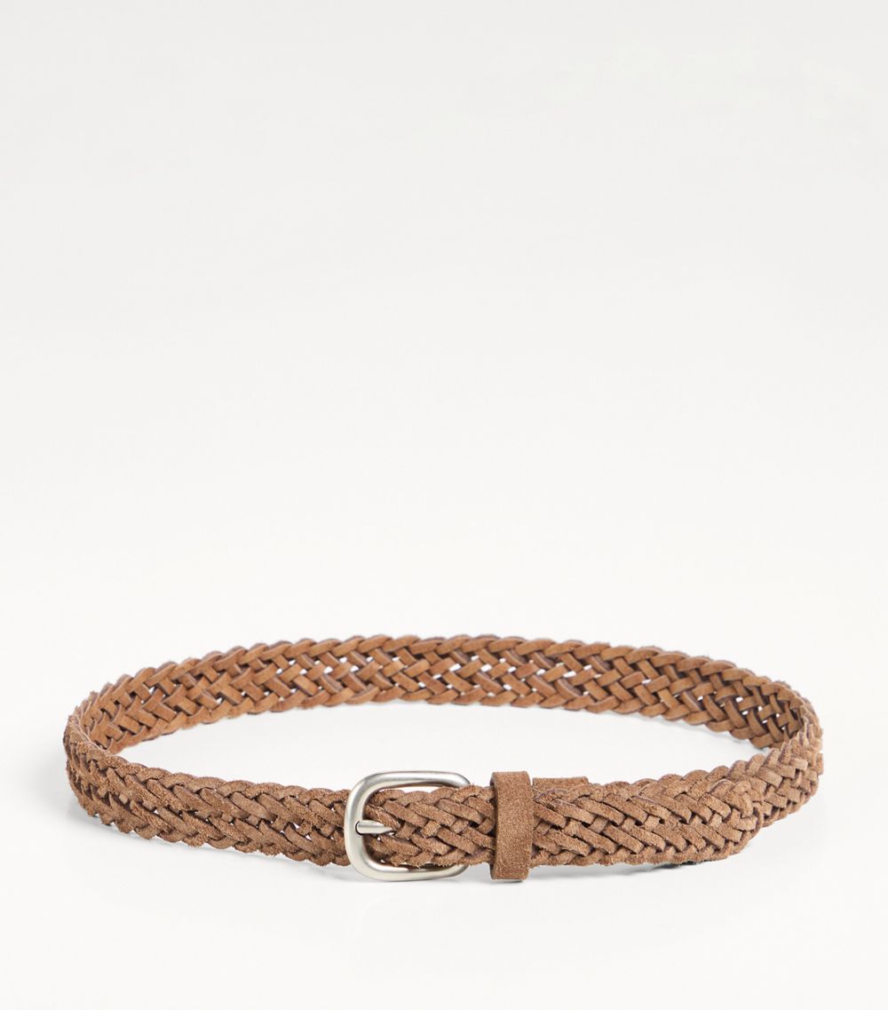 Brunello Cucinelli Kids Brunello Cucinelli Kids Leather Braided Belt