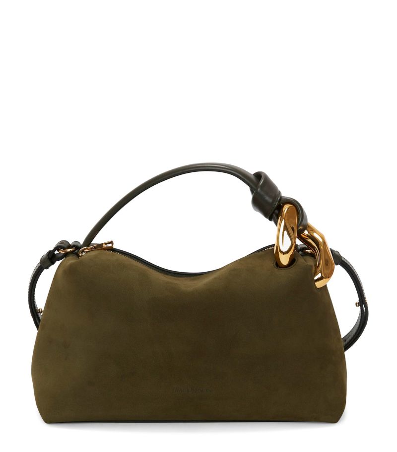 Jw Anderson Jw Anderson Suede Corner Cross-Body Bag