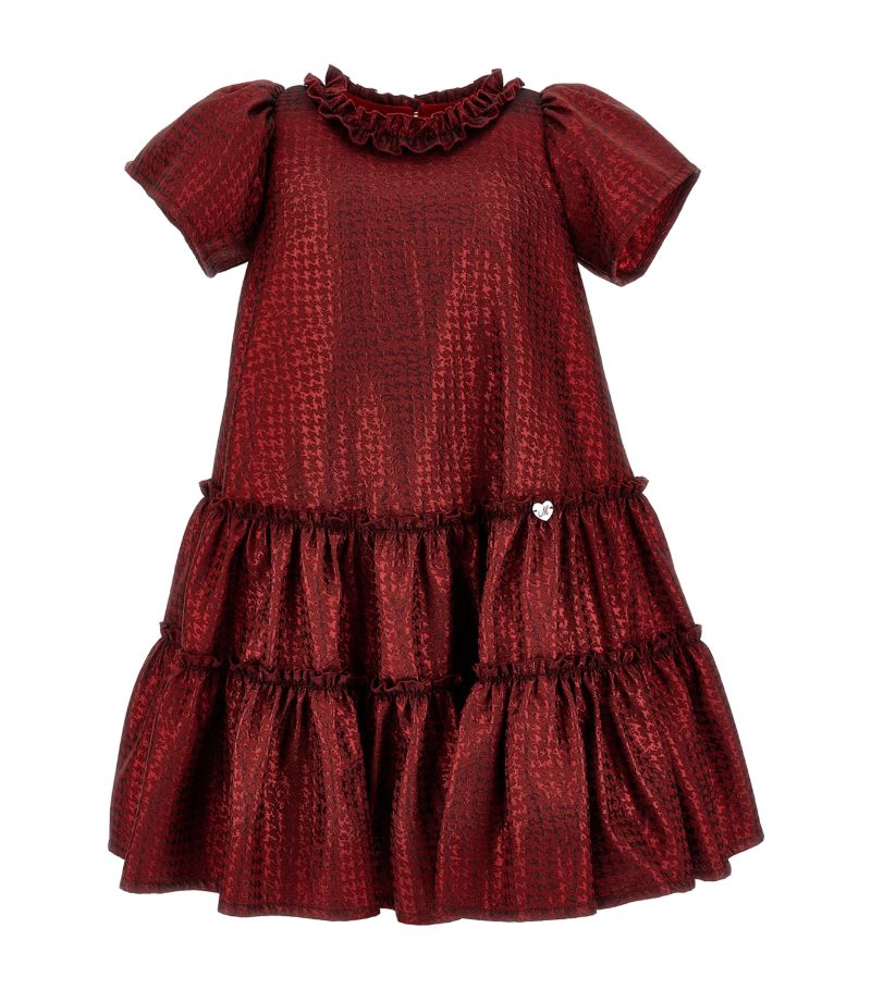 Monnalisa Monnalisa Houndstooth Jacquard Dress (2-16 Years)