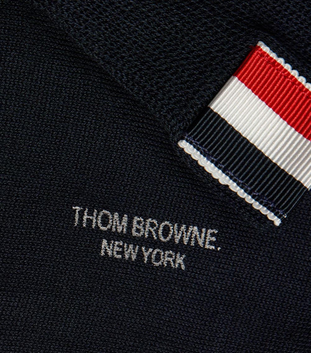 Thom Browne Thom Browne Cotton-Blend 4-Bar Mid-Calf Socks