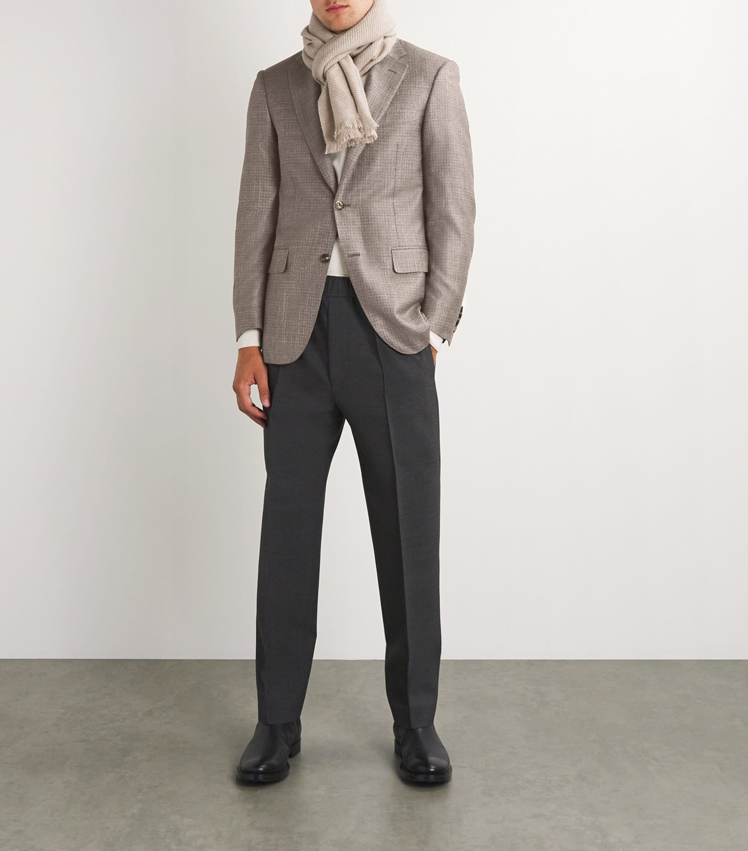 Canali Canali Cashmere-Silk Check Blazer