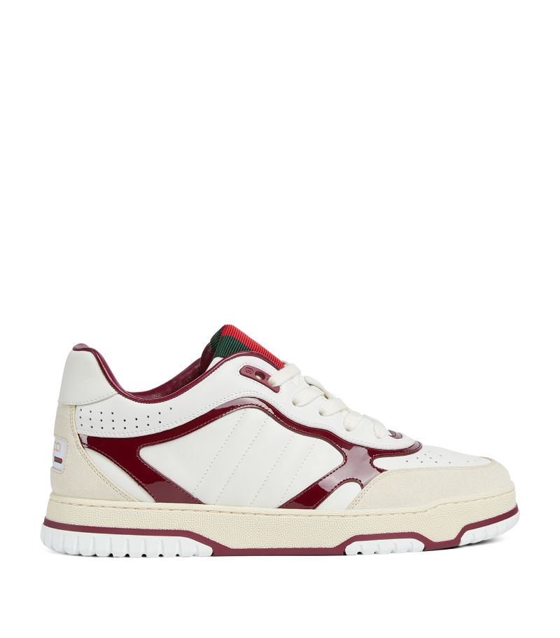 Gucci Gucci Leather Re-Web Sneakers