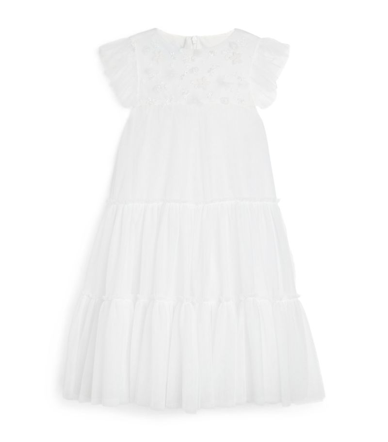  Celia Kritharioti Kids Tulle Floral-Embellished Dress (2-12 Years)