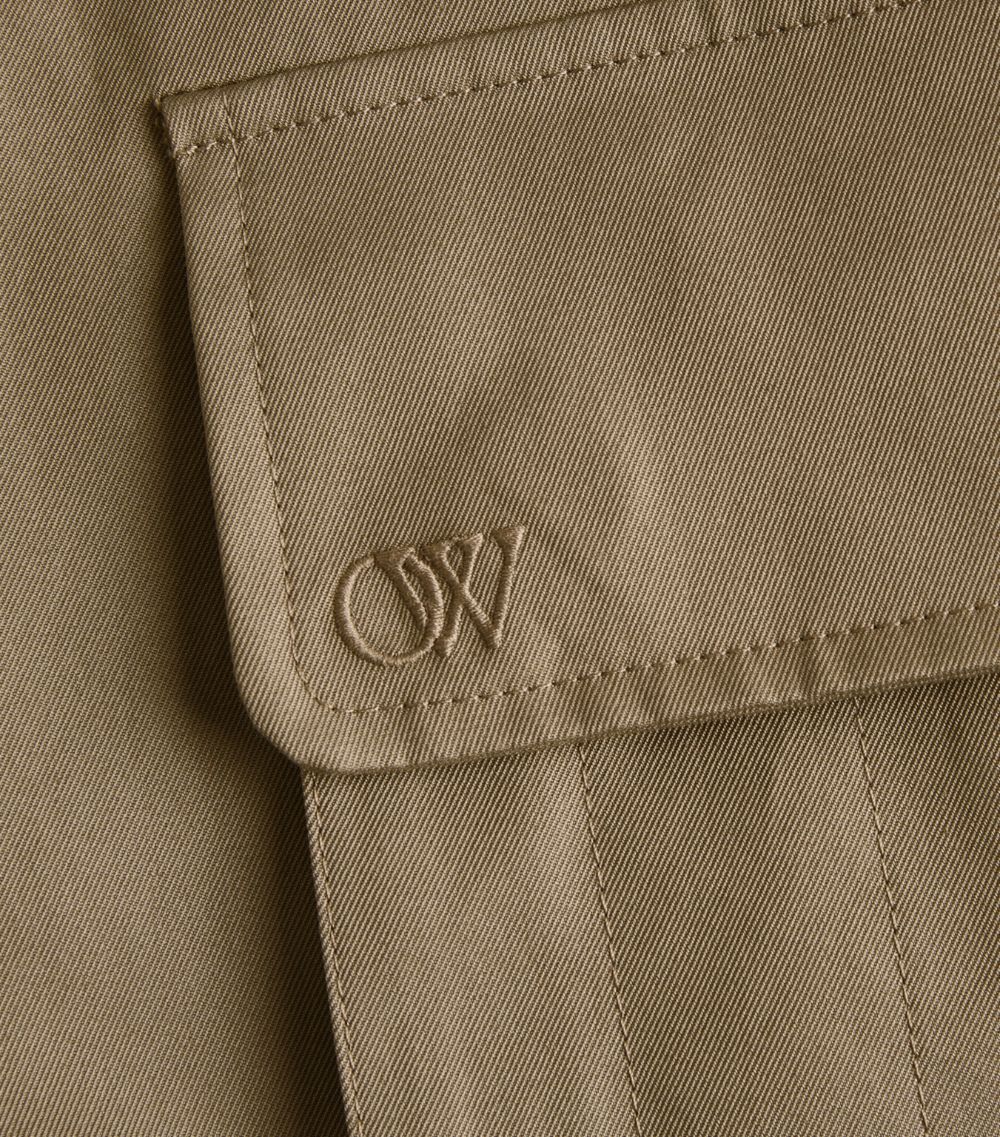 OFF-WHITE Off-White Wide-Leg Cargo Trousers