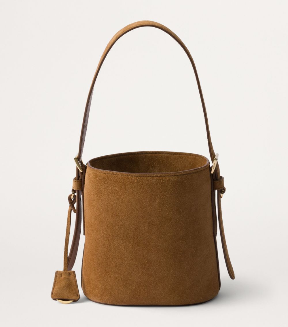 Prada Prada Mini Suede Bucket Bag