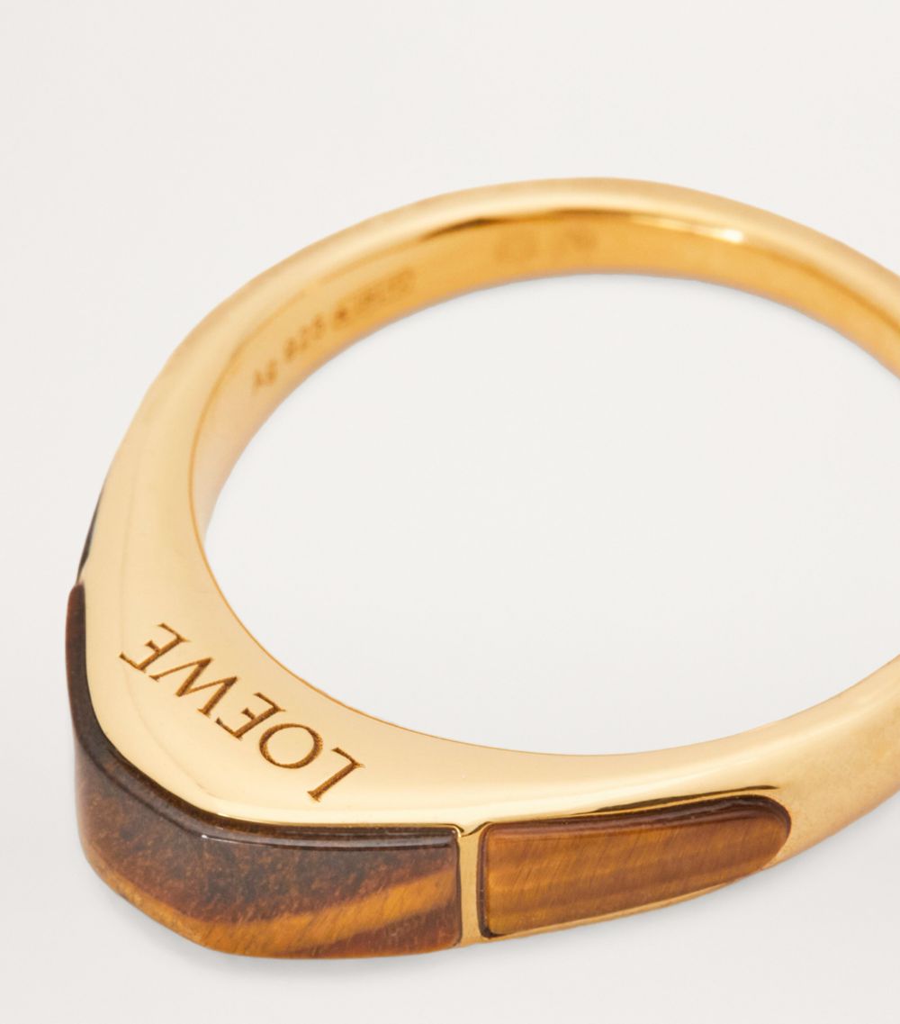 Loewe Loewe Gold-Plated Stirrup Ring