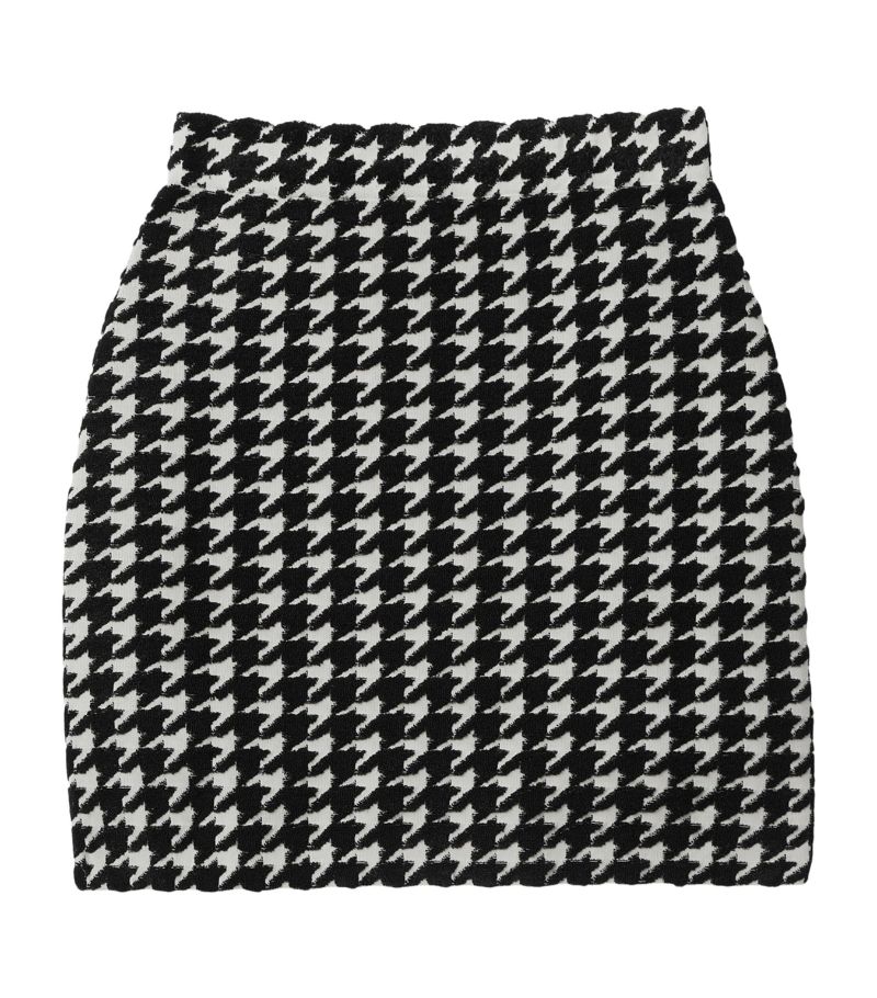 Burberry Burberry Toweling Houndstooth Mini Skirt