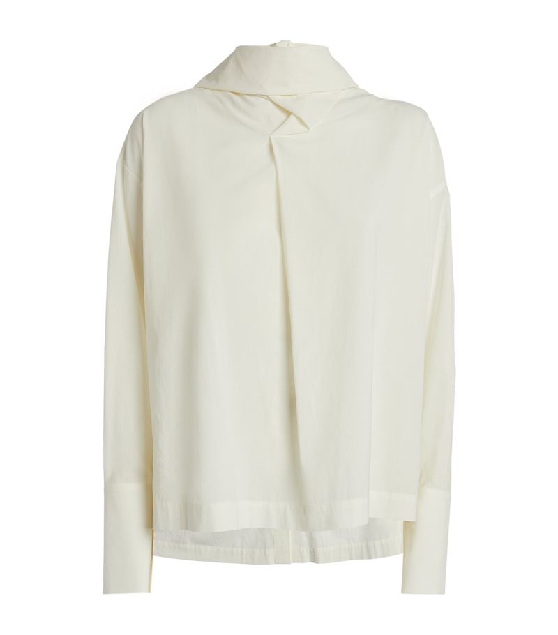 Issey Miyake Issey Miyake Cotton Voile Pussybow Shirt