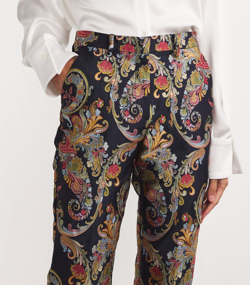 Etro Etro Slim Paisley Print Trousers