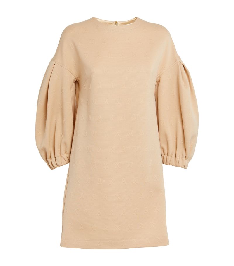 Max Mara Max Mara Puffed-Sleeve Jacquard Dress