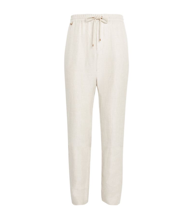 AGNONA Agnona Linen Drawstring Trousers