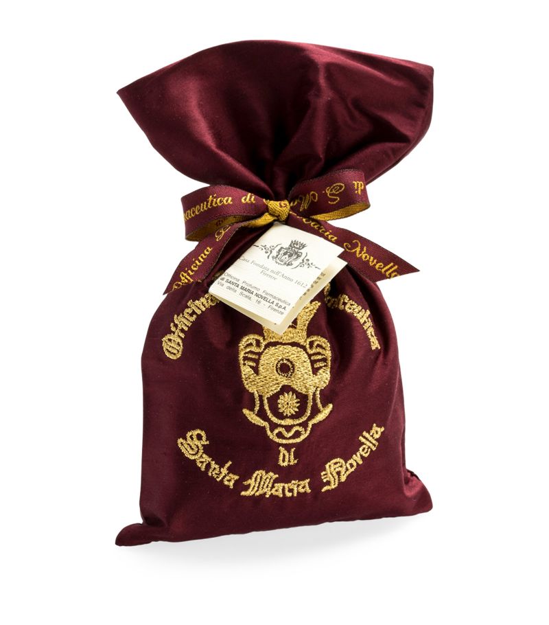 Santa Maria Novella Santa Maria Novella Pot Pourri Maroon Embroidered Silk Bag (40G)