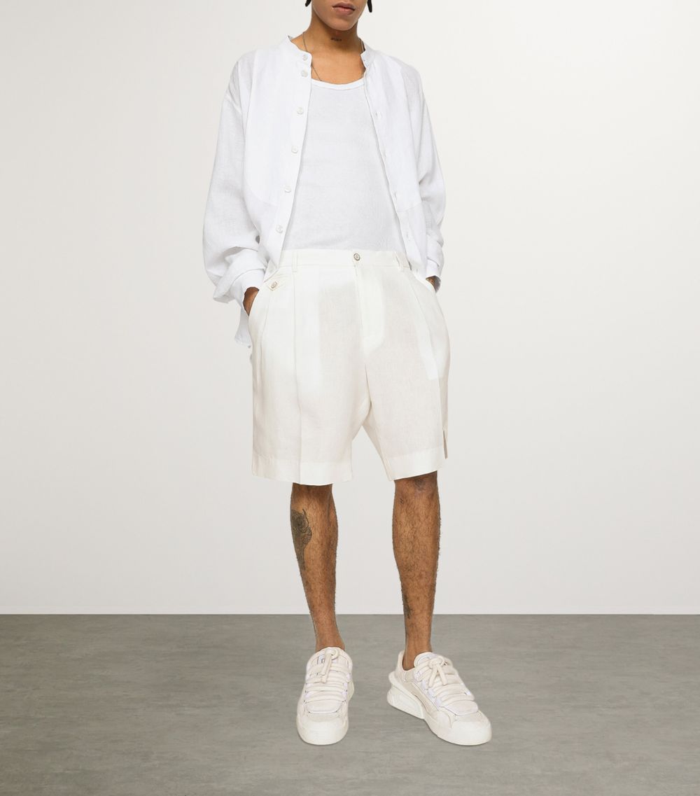 Dolce & Gabbana Dolce & Gabbana Linen Tailored Shorts