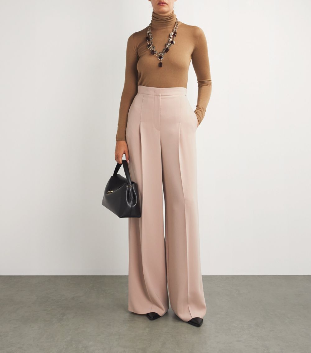 Max Mara Max Mara Wide-Leg Cady Trousers