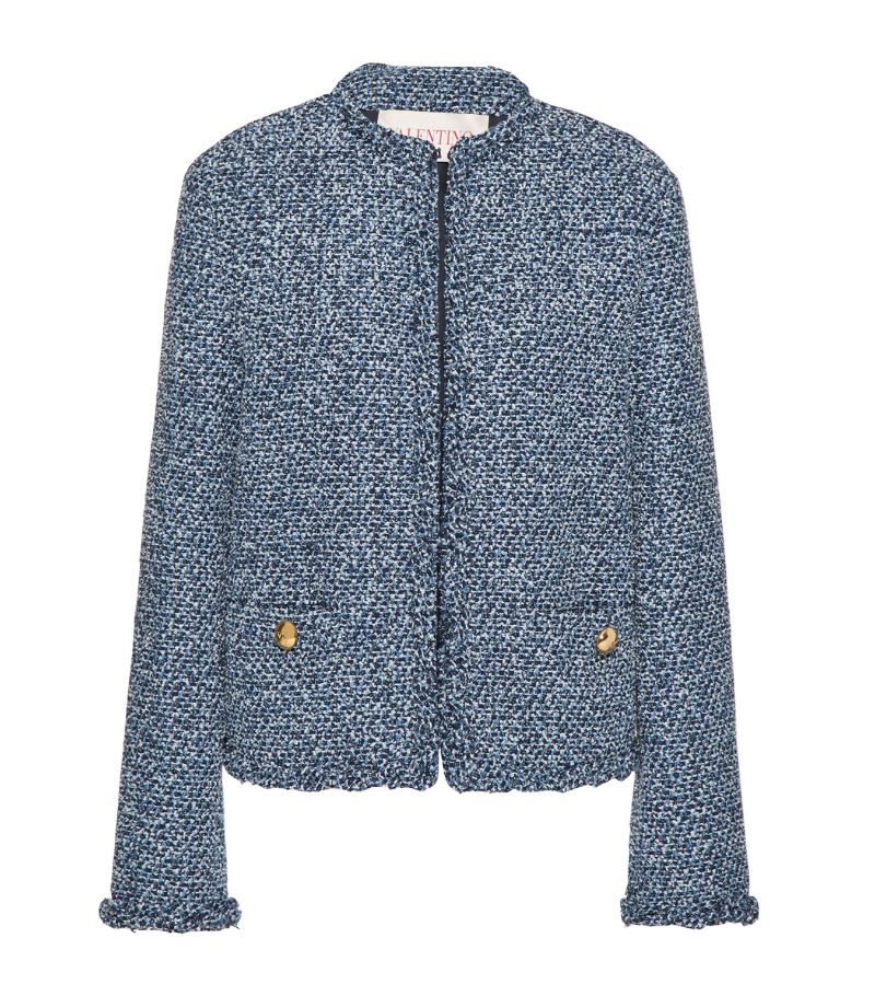 VALENTINO GARAVANI Valentino Garavani Tweed-Denim Textured Jacket