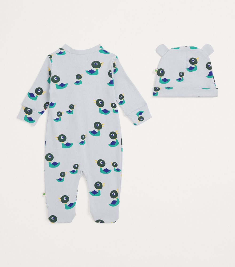 The Bonnie Mob The Bonnie Mob Duck All-In-One And Hat Set (0-18 Months)