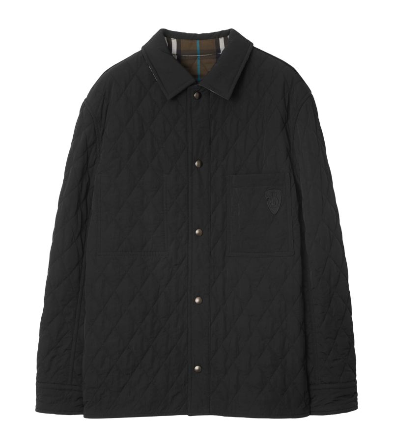 Burberry Burberry Reversible Quilted Embroidered Overshirt