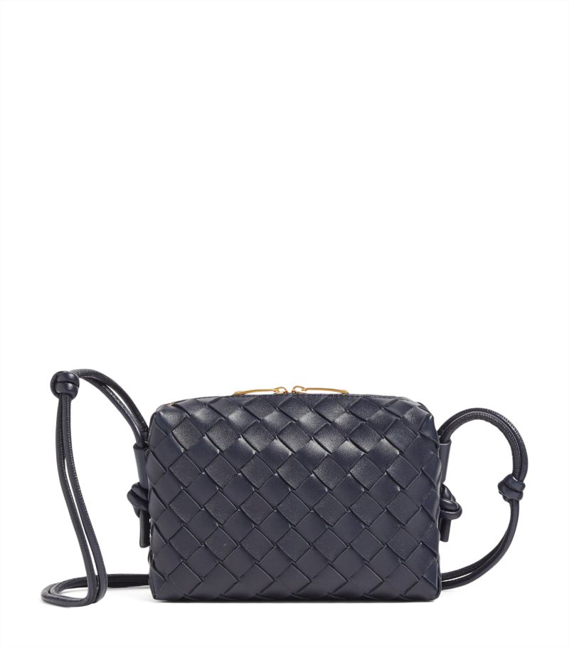 Bottega Veneta Bottega Veneta Mini Leather Intrecciato Loop Cross-Body Bag