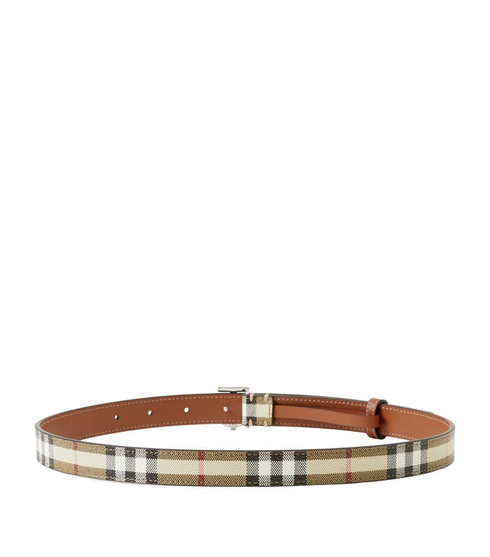 Burberry Burberry Leather TB Monogram Belt