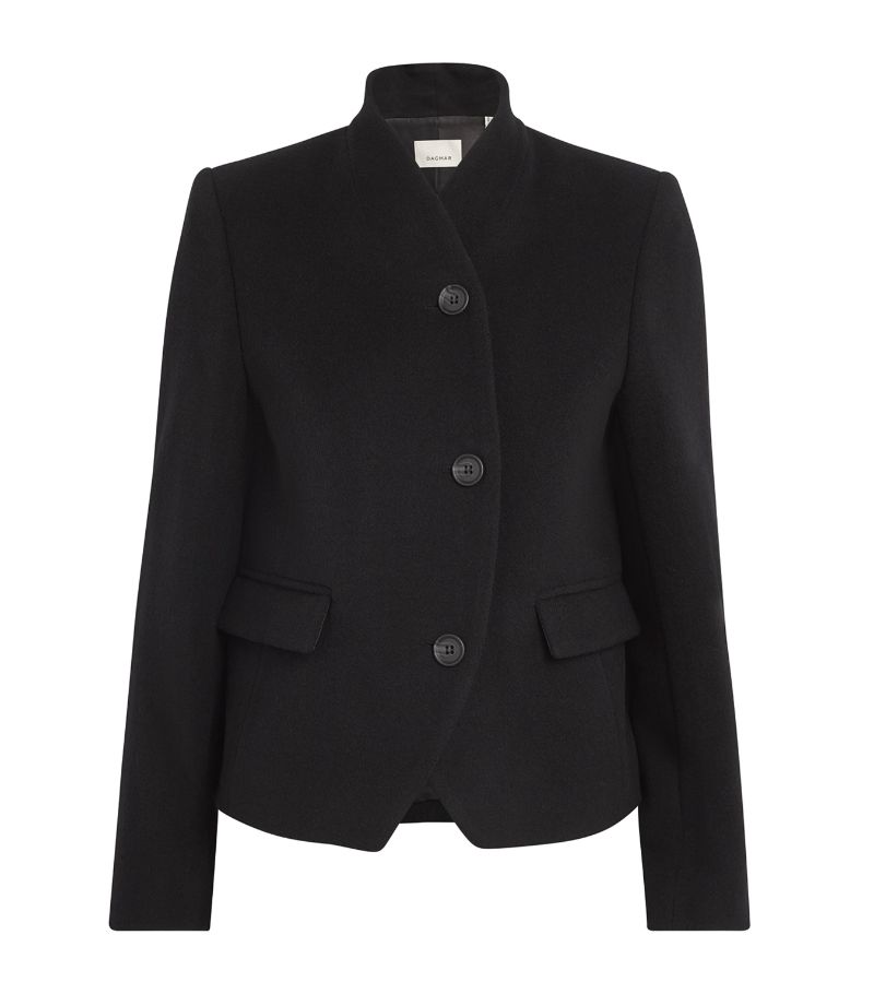  House Of Dagmar Wool-Blend Curved Jacket