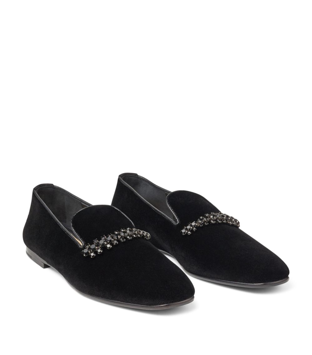 Jimmy Choo Jimmy Choo Bing Velvet Slippers