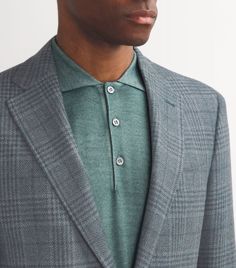 Canali Canali Wool-Silk Check Blazer