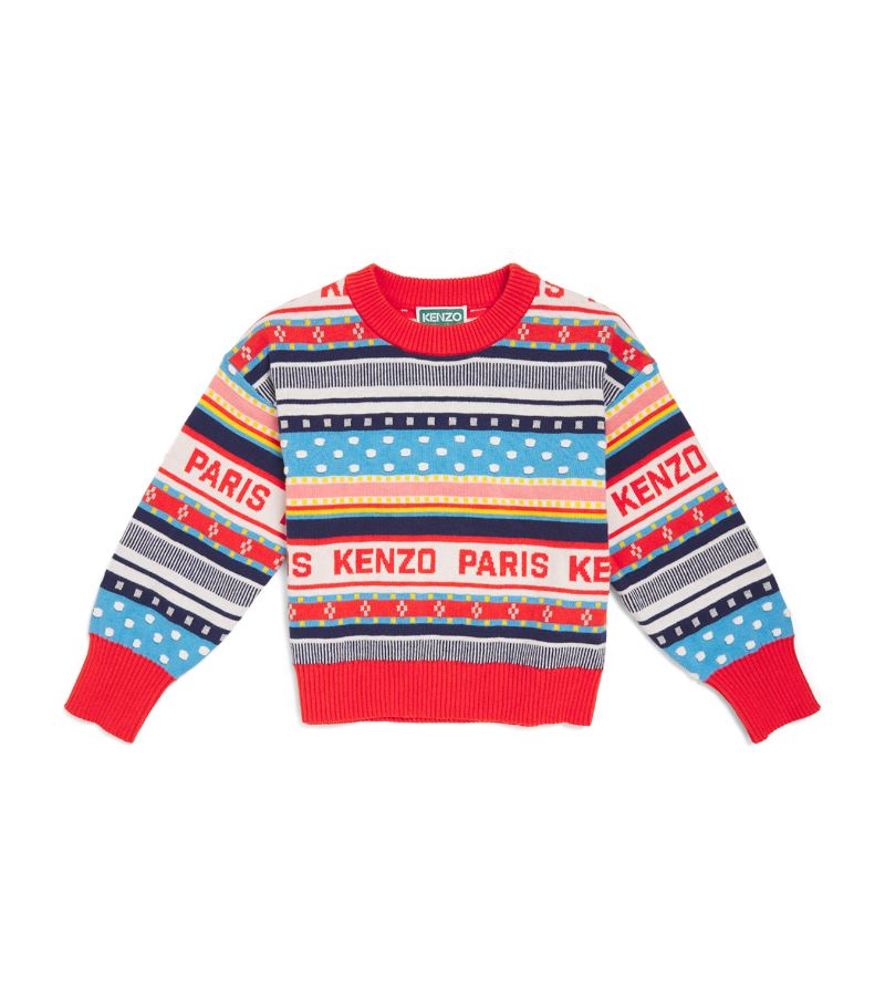 Kenzo Kids Kenzo Kids Striped Logo Sweater (2-14 Years)