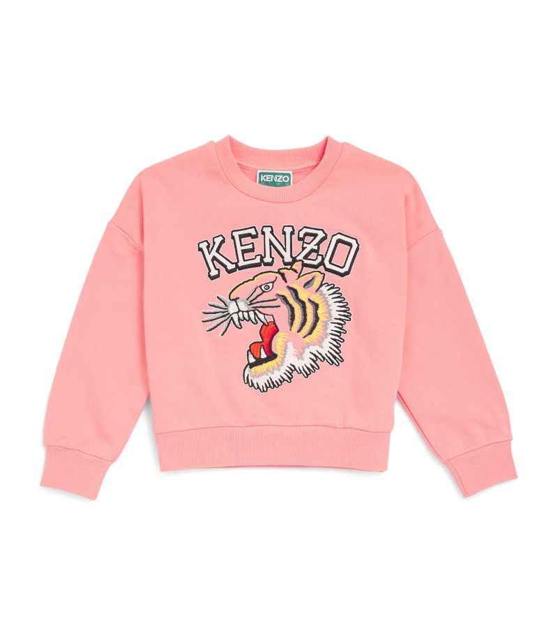 Kenzo Kids Kenzo Kids Stretch-Cotton Logo Sweatshirt (2-14 Years)