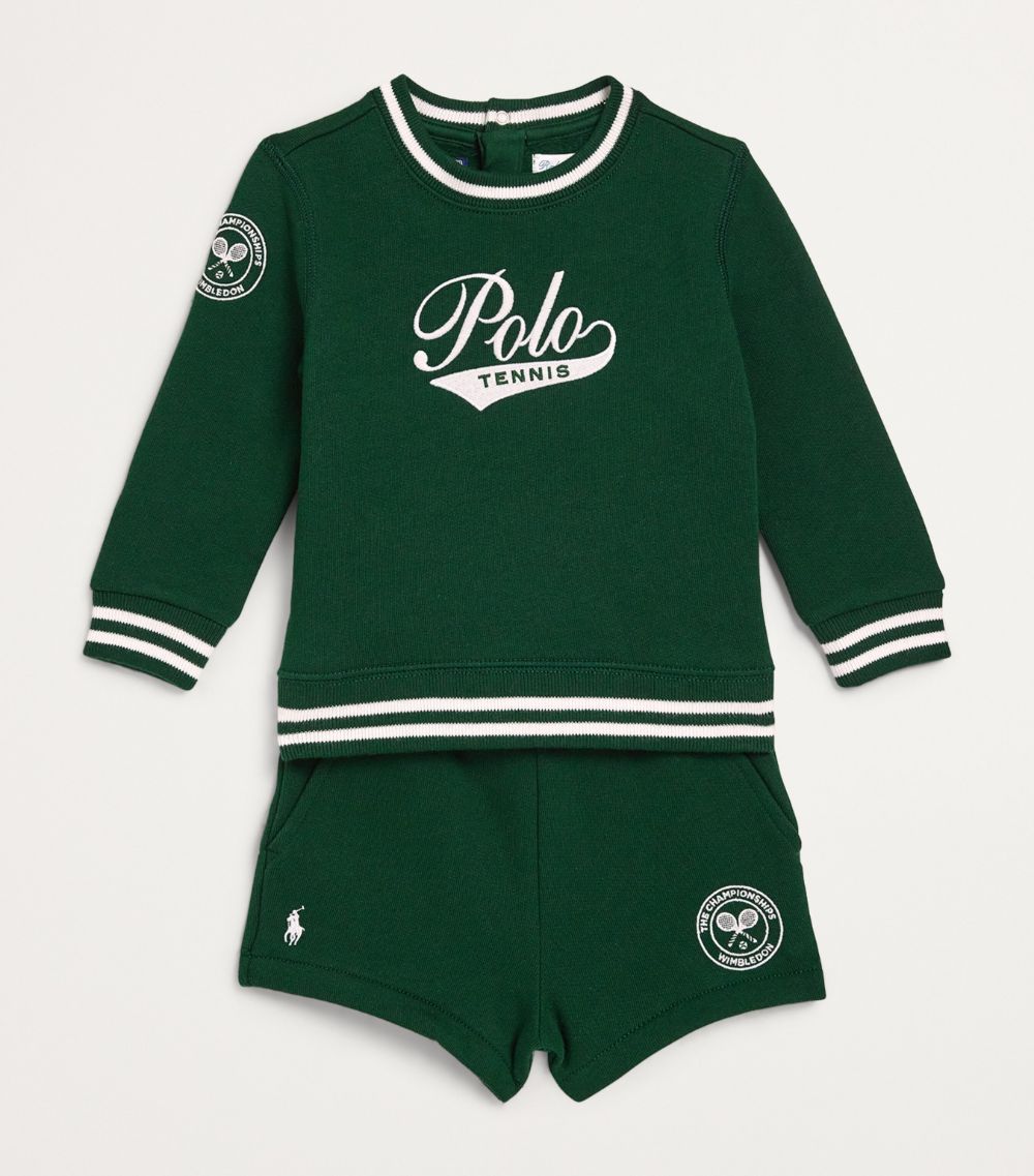 Ralph Lauren Kids Ralph Lauren Kids X Wimbledon Top And Trousers Set (6-24 Months)