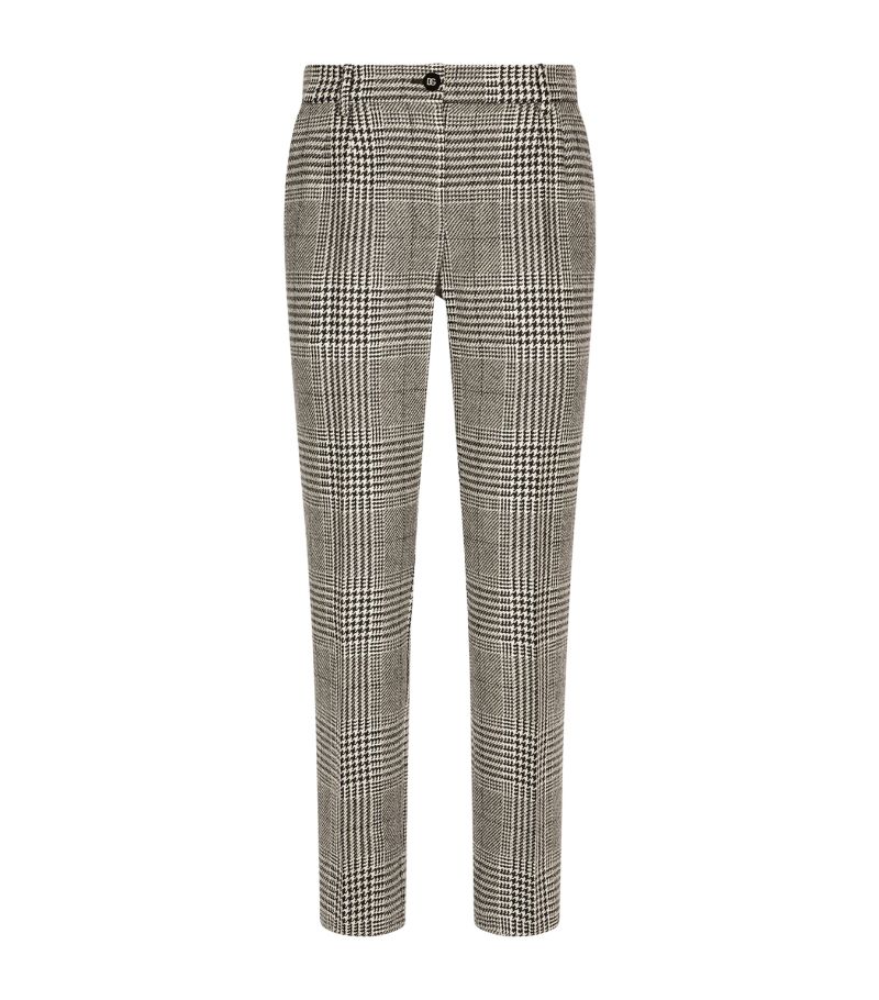 Dolce & Gabbana Dolce & Gabbana Wool Houndstooth Trousers