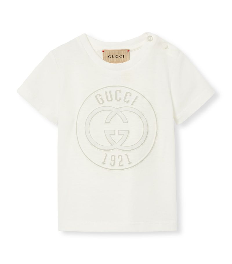 Gucci Gucci Kids Cotton Logo Print T-Shirt (3-24 Months)