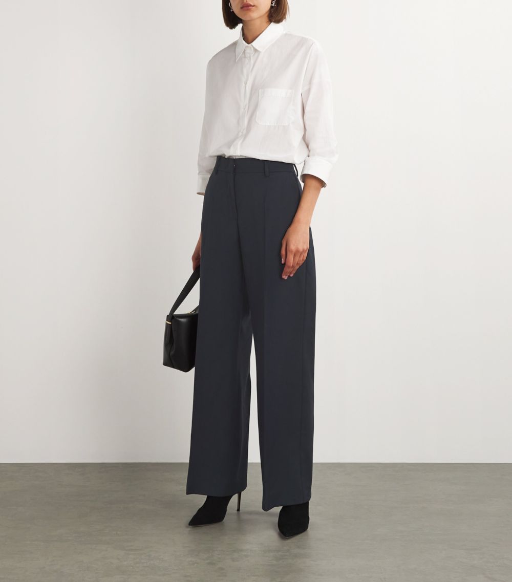 Weekend Max Mara Weekend Max Mara Wool Wide-Leg Trousers