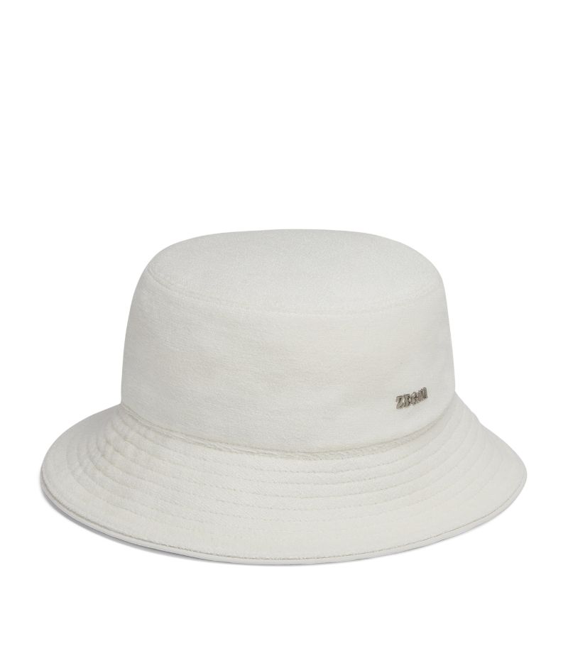zegna Zegna Cotton-Silk Bucket Hat