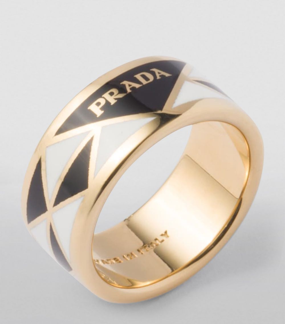 Prada Prada Enamel Triangle Ring