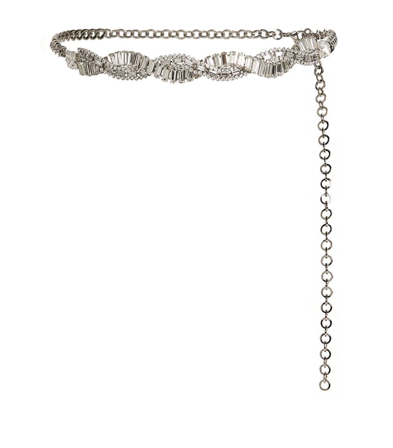 Alessandra Rich Alessandra Rich Crystal Braid Belt