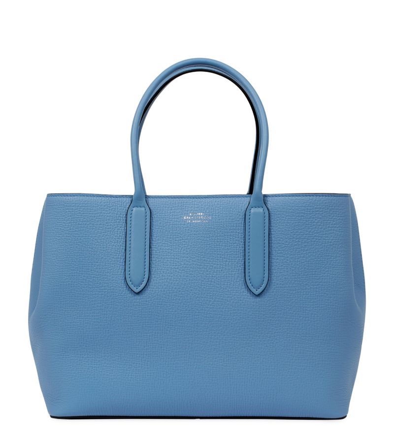 Smythson Smythson Small Leather Day Tote Bag