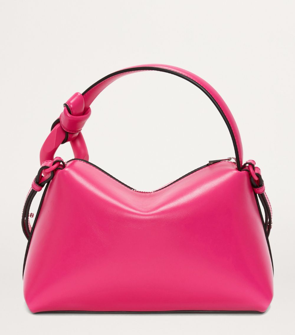 Jw Anderson Jw Anderson Small Patent Leather Corner Top-Handle Bag