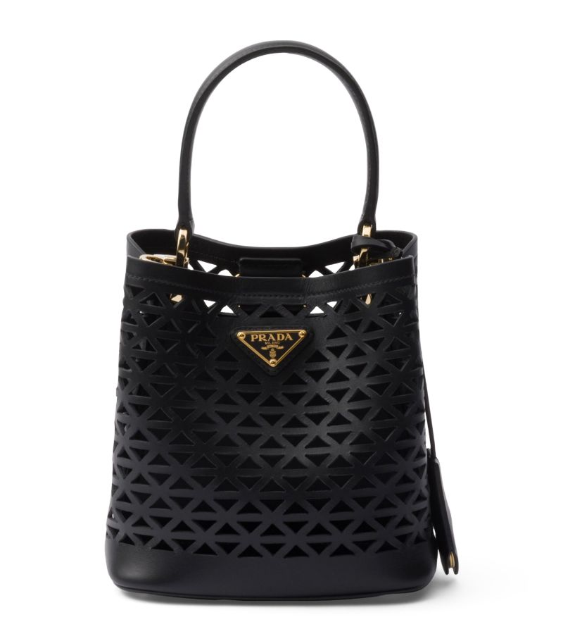 Prada Prada Mini Leather Panier Cut-Out Bag