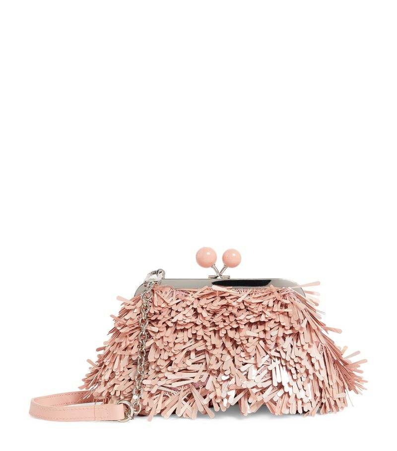 Weekend Max Mara Weekend Max Mara Small Sequin-Embellished Pasticcino Clutch Bag