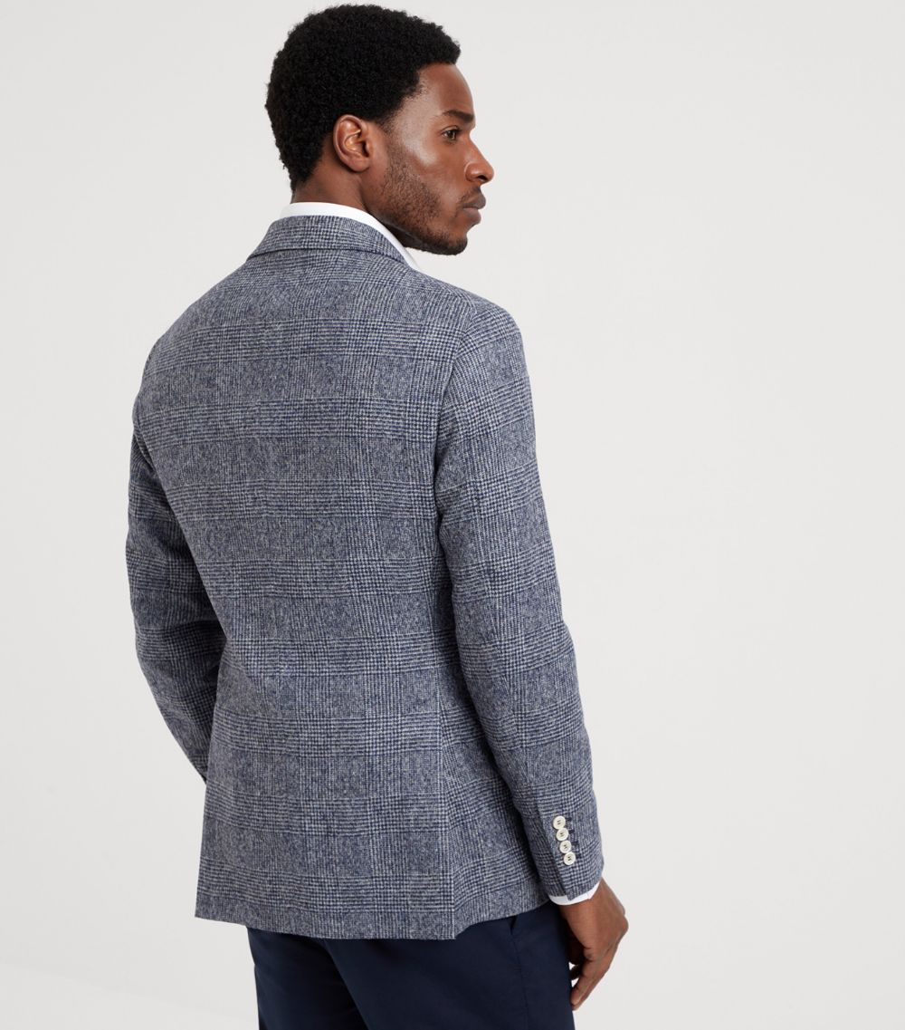 Brunello Cucinelli Brunello Cucinelli Alpaca-Wool Prince Of Wales Check Blazer