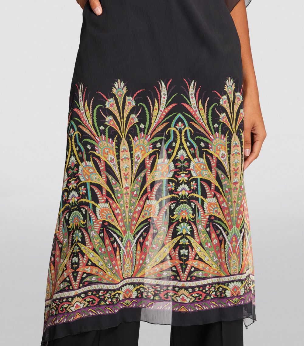 Etro Etro Botanical Print Kaftan Midi Dress