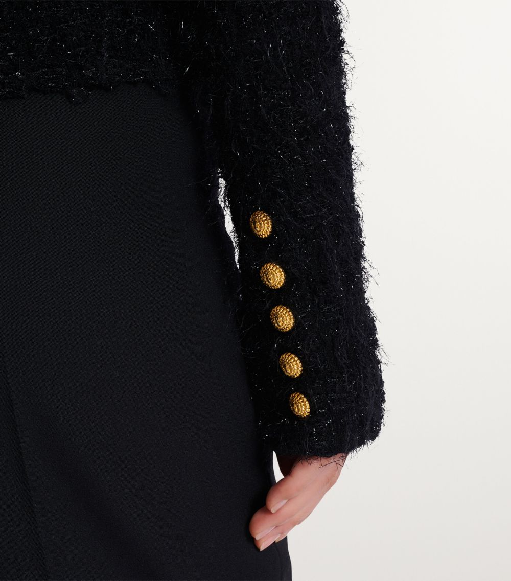 Balmain Balmain Tweed Button-Detail Jacket