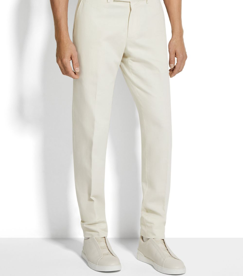 zegna Zegna Cotton-Linen Summer Chinos