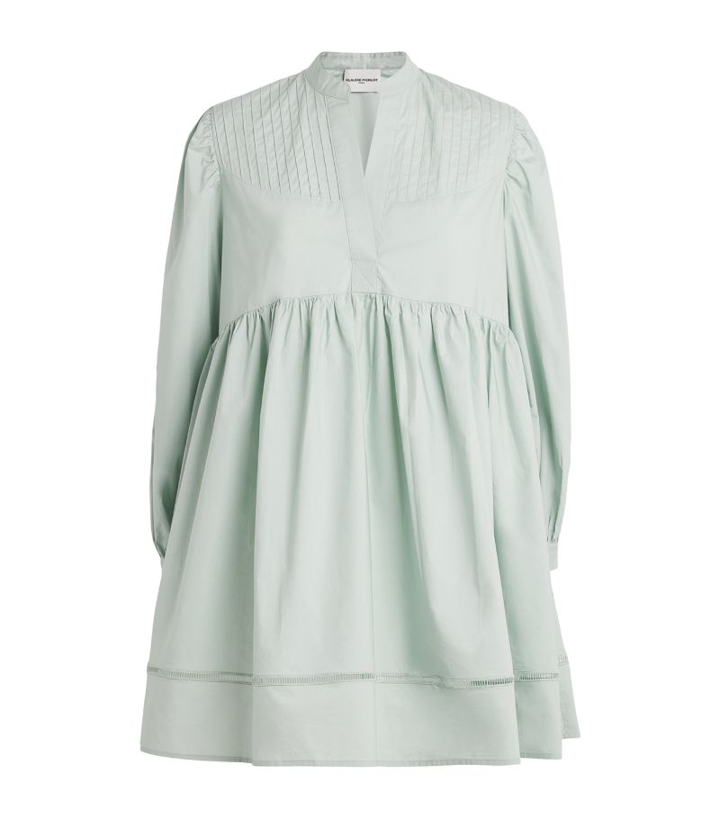  Claudie Pierlot Pleated Shirt Mini Dress