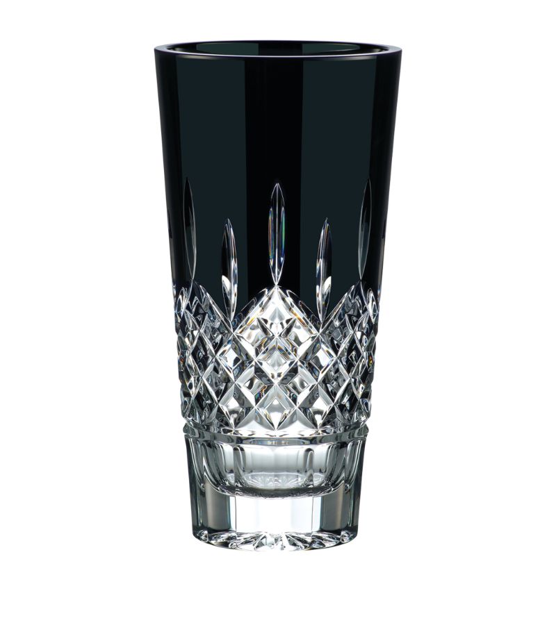 Waterford Waterford Lismore Black Crystal Vase (25Cm)