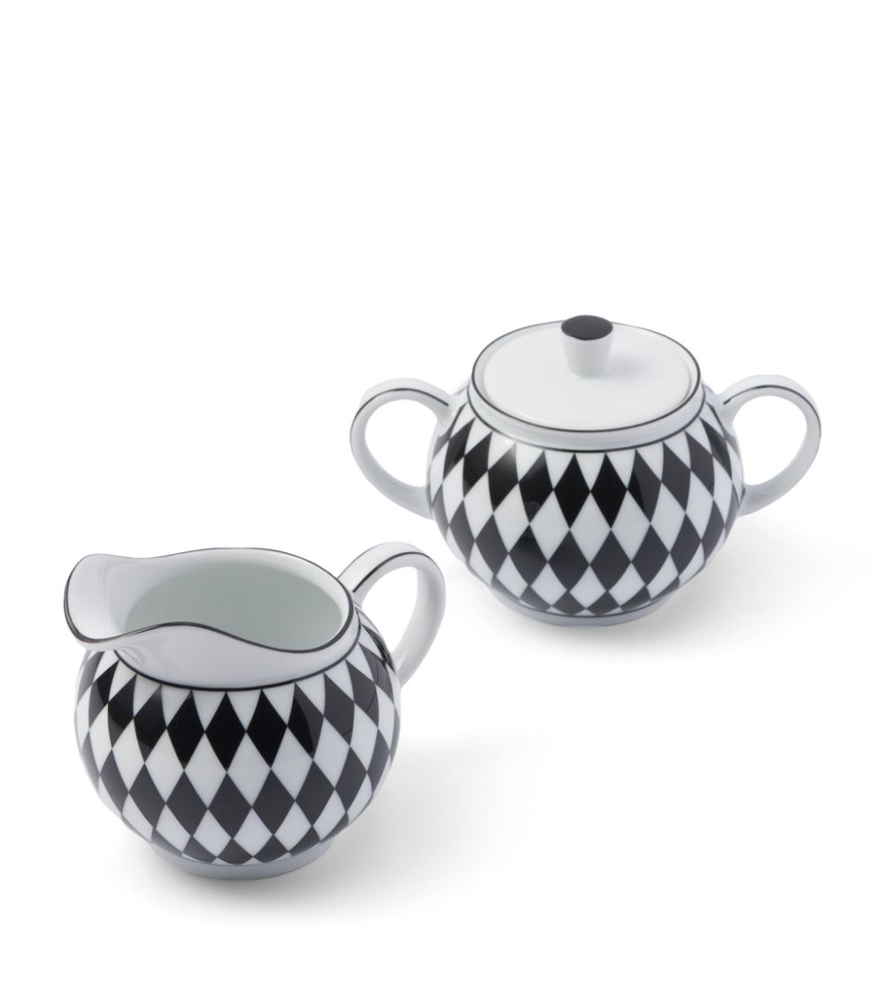 Prada Prada Chequerboard Creamer Jug And Sugar Pot Set