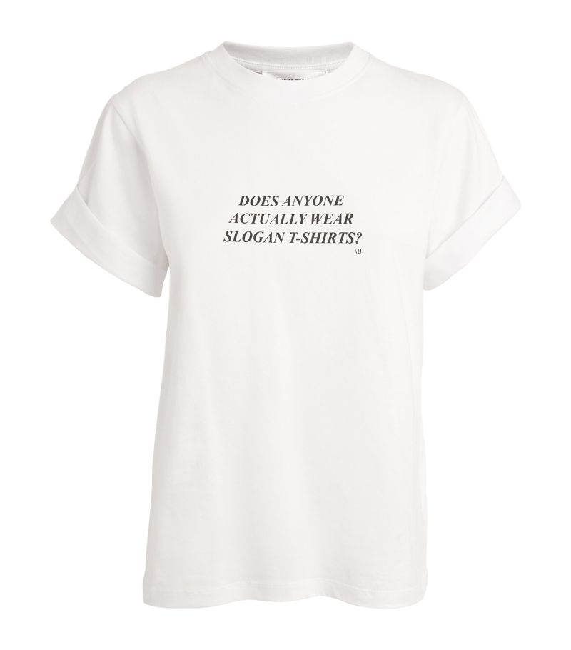 Victoria Beckham Victoria Beckham Cotton Slogan T-Shirt