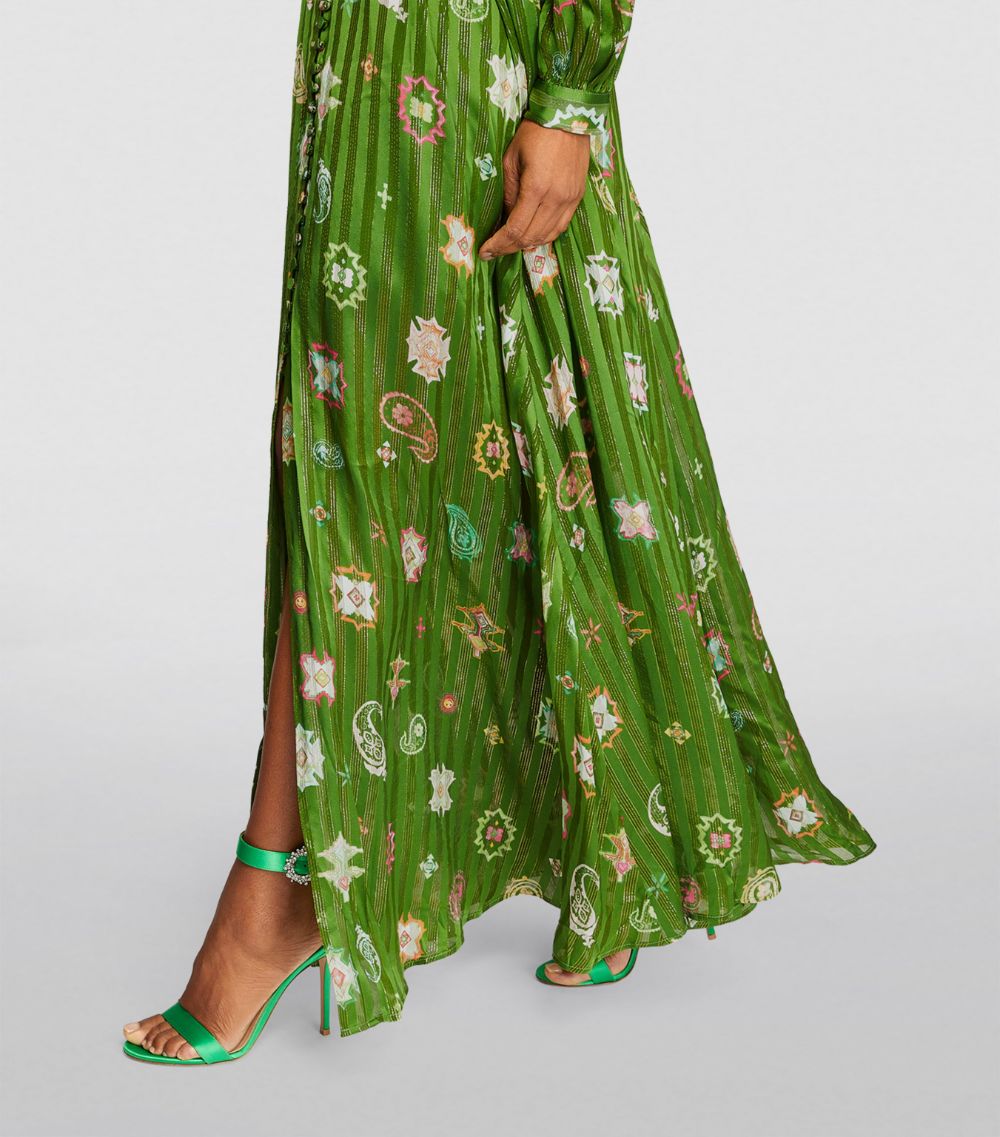 Hayley Menzies Hayley Menzies Silk-Blend V-Neck Maxi Dress