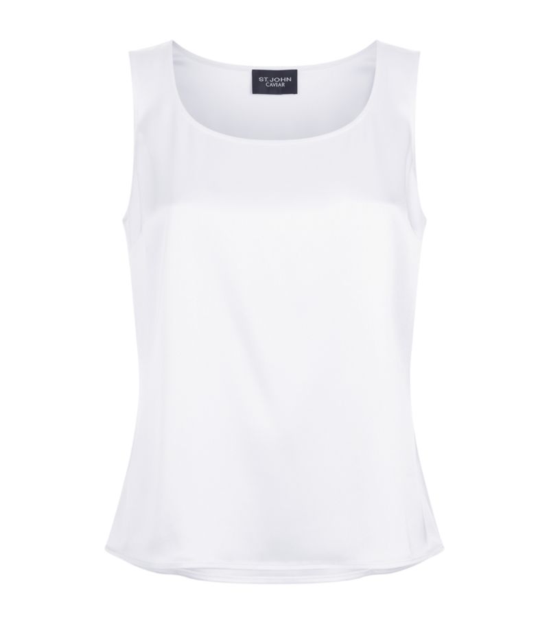 St. John St. John Liquid Satin Sleeveless Top